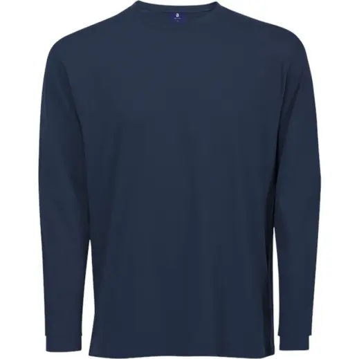 170g Long Sleeve T-Shirt 100 Cotton Navy
